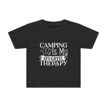 Kids Preschool T-Shirt 2T - 4T - Camping is my Favorite Therapy - Image 3