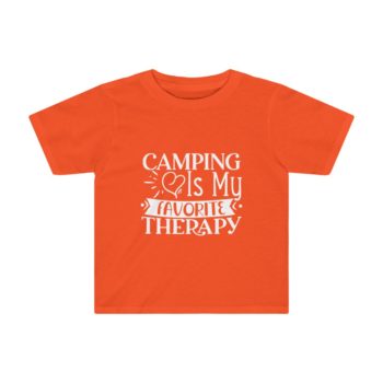 Kids Preschool T-Shirt 2T - 4T - Camping is my Favorite Therapy - Image 2