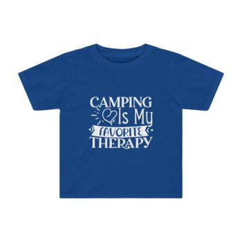 Kids Preschool T-Shirt 2T - 4T - Camping is my Favorite Therapy - Image 6