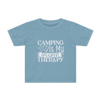 Kids Preschool T-Shirt 2T - 4T - Camping is my Favorite Therapy - Image 5