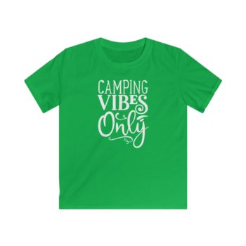 Kids T-Shirt Youth Softstyle - Camping Vibes Only - Image 3