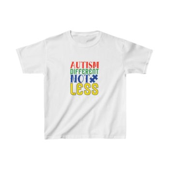 Kids T-Shirt Cotton - Autism Different Not Less