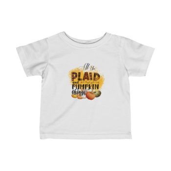 T-Shirt Infant Fine Jersey Tee - All the Plaid and Pumpkin Things