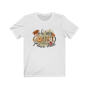 Adult Short Sleeve Tee T-Shirt Unisex - Oh my Gourd I Love Fall