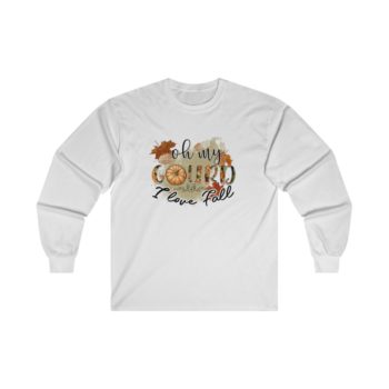 Adult Ultra Cotton Long Sleeve Tee - Oh my Gourd I Love Fall