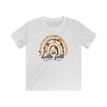 Kids T-Shirt Youth Softstyle - Hello Fall