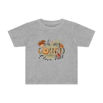 Kids Preschool T-Shirt 2T - 4T - Oh my Gourd I Love Fall - Image 2